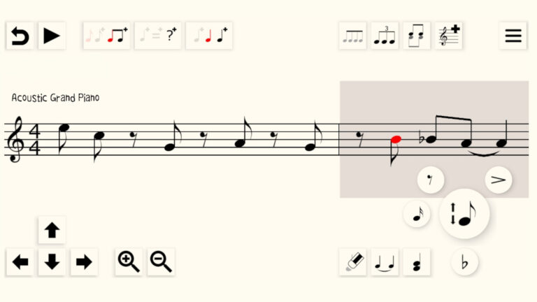 Memo score의 1라인 편집화면